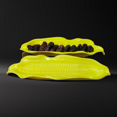 4Pcs Melamine Serving Tray Corn Shape
