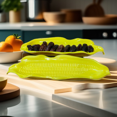 4Pcs Melamine Serving Tray Corn Shape