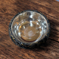 Gold Velvet Hotpot with steel bowl