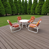 5Pcs Set Miami chair & table