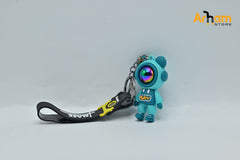 Robot Creative Bag Accessories Silicone Keychain