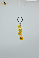 Cute Mini smiley emojis Keychain (pack of 4pcs)