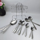 Stainless Cutlery set 29pcs with stand #1002