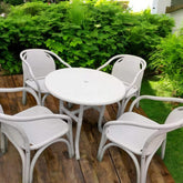 5Pcs Set Garden Upvc Chairs Set or Lawn Chairs