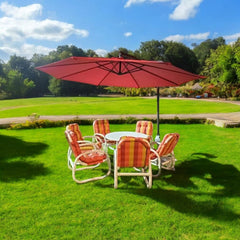 8Pcs Set Miami chair & table with Side Umbrella