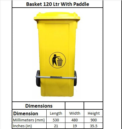Pure Plus pedal Dustbin 45L