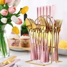 CUTLERY SET Gold Stainless Steel