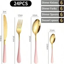 CUTLERY SET Gold Stainless Steel