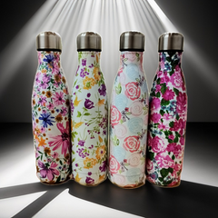 Stainless Steel Fashion Sport Water Bottle, 500ml Roses