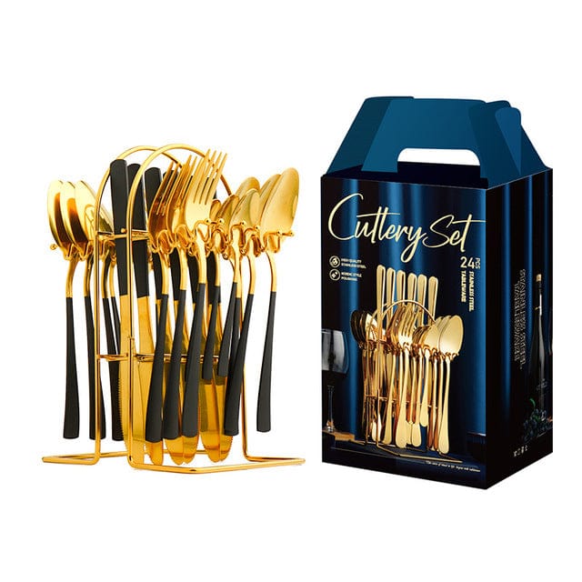 CUTLERY SET Gold Stainless Steel