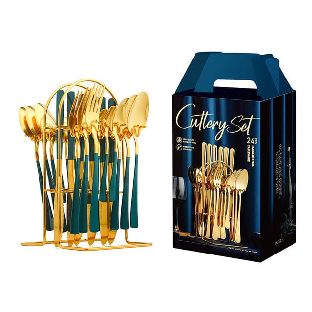 CUTLERY SET Gold Stainless Steel