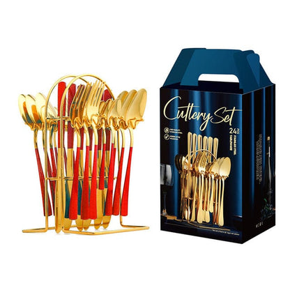 CUTLERY SET Gold Stainless Steel