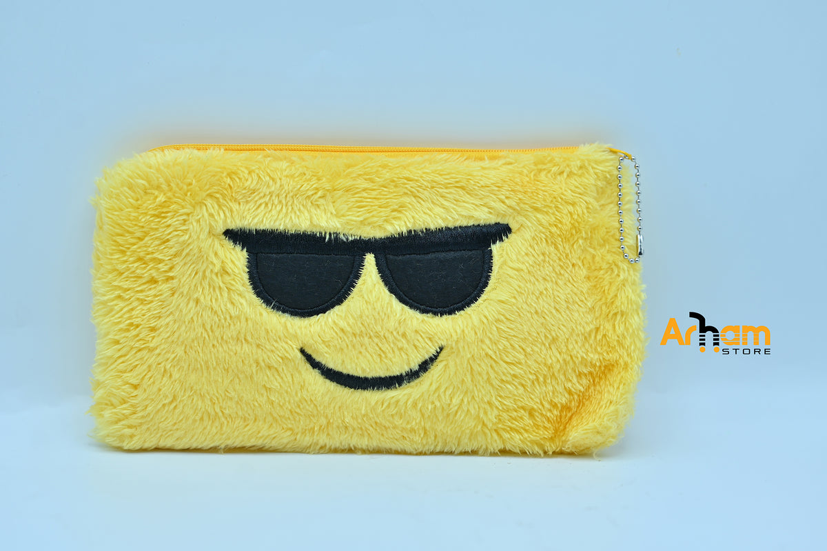 Baby girl's yellow Emoji pouch 2