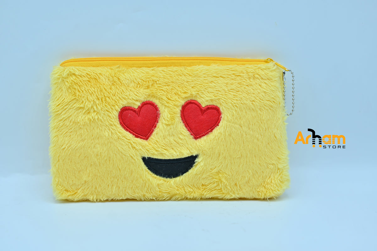 Baby girl's yellow Emoji pouch 3