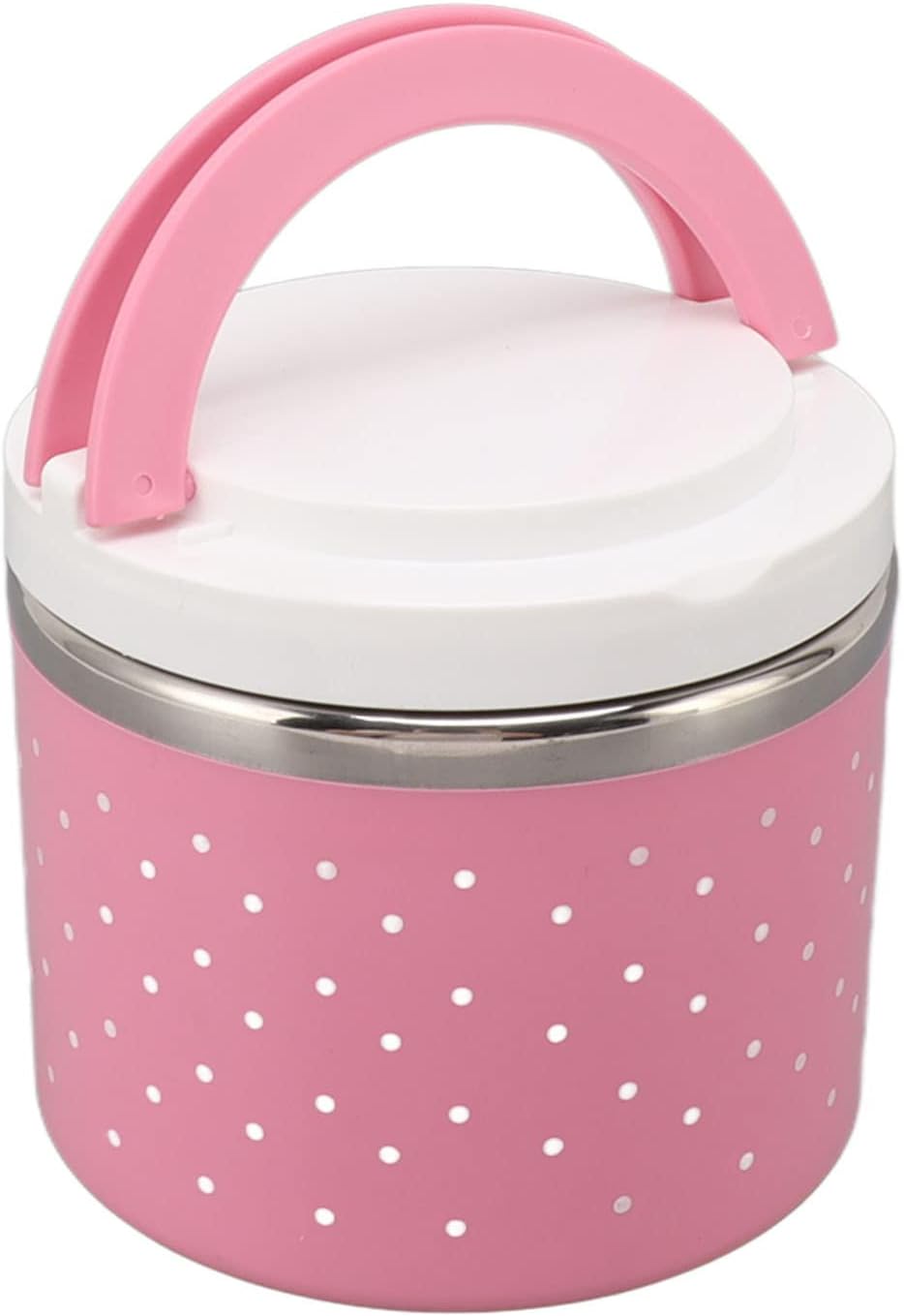 Singe Layer Hot Box Heavy Lunch Box - Pink