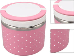 Singe Layer Hot Box Heavy Lunch Box - Pink