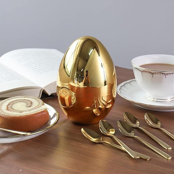 6-Piece Silver Espresso Spoon Set