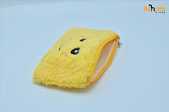 Baby girl's yellow Emoji pouch