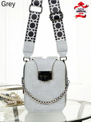 Imported 3Partition cross body bag