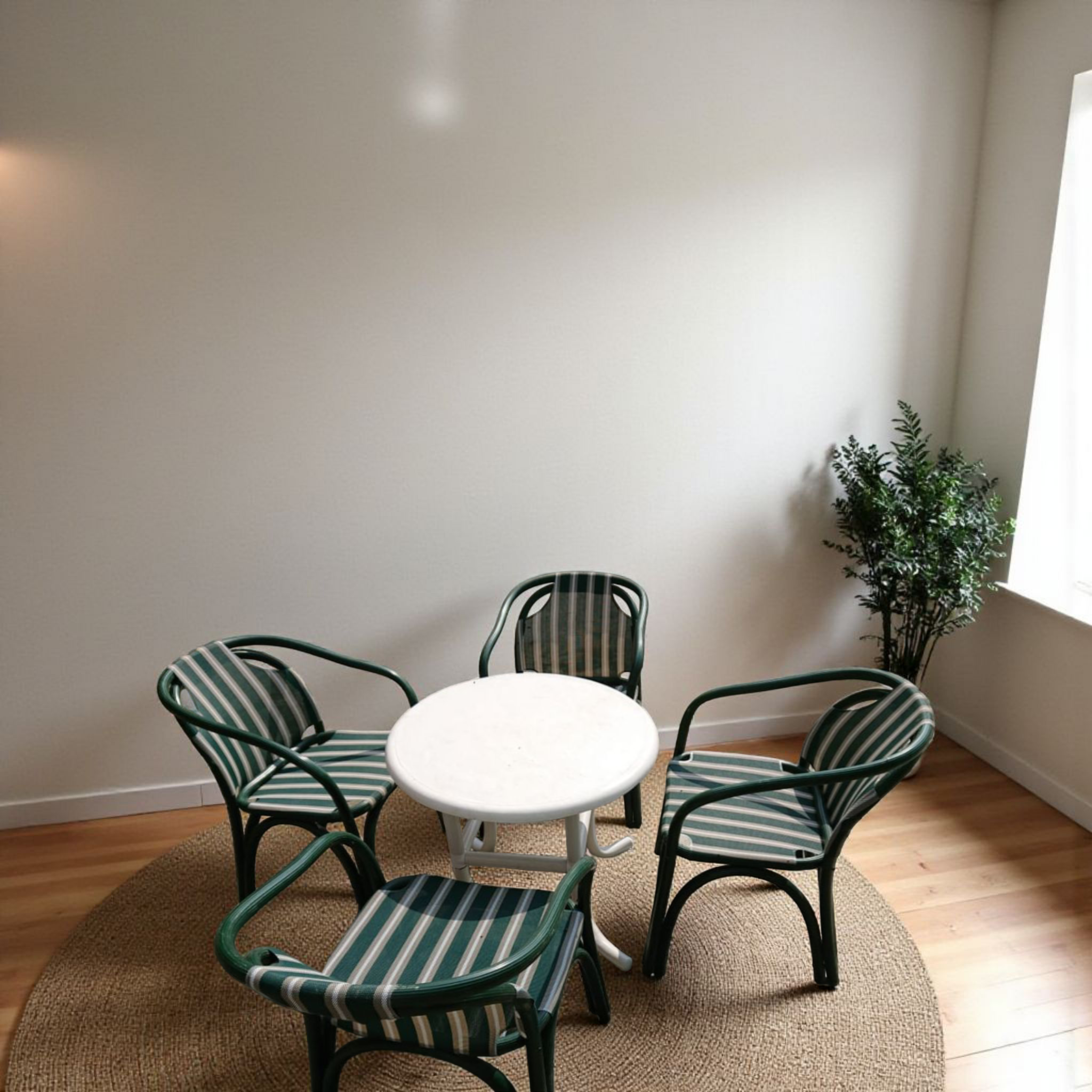 5Pcs Set Garden Upvc Chairs Set or Lawn  Chairs