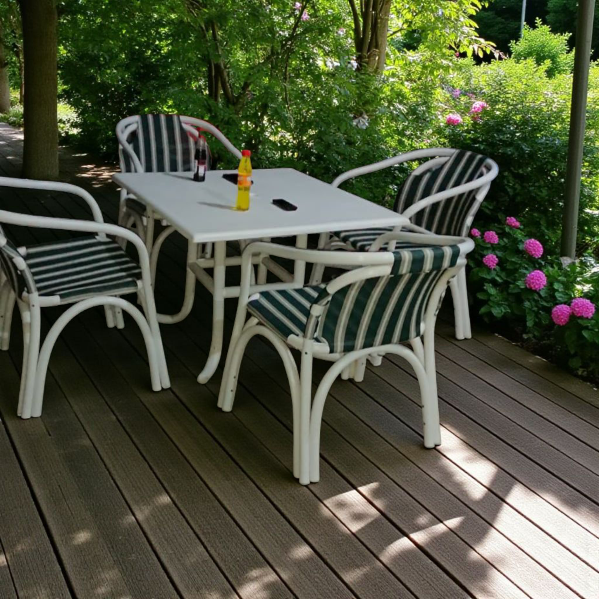 5Pcs Set Garden Upvc Chairs Set or Lawn  Chairs