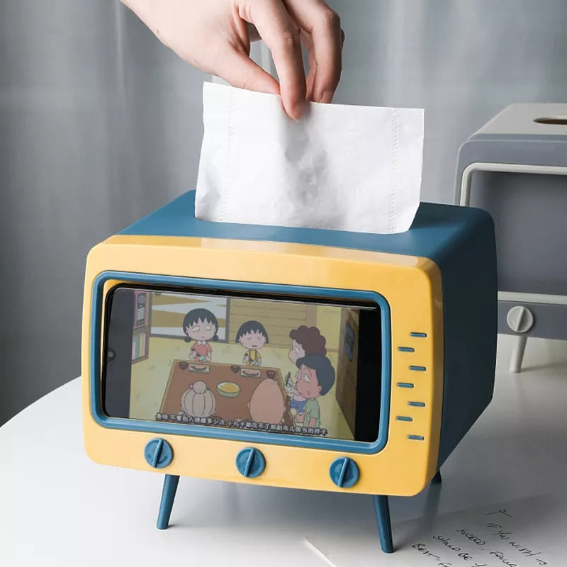 CREATIVE 2 IN 1 TV TISSUE BOX