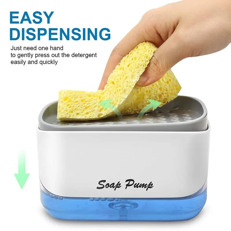 2 in 1 Liquid Soap Sponge dispenser