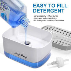 2 in 1 Liquid Soap Sponge dispenser