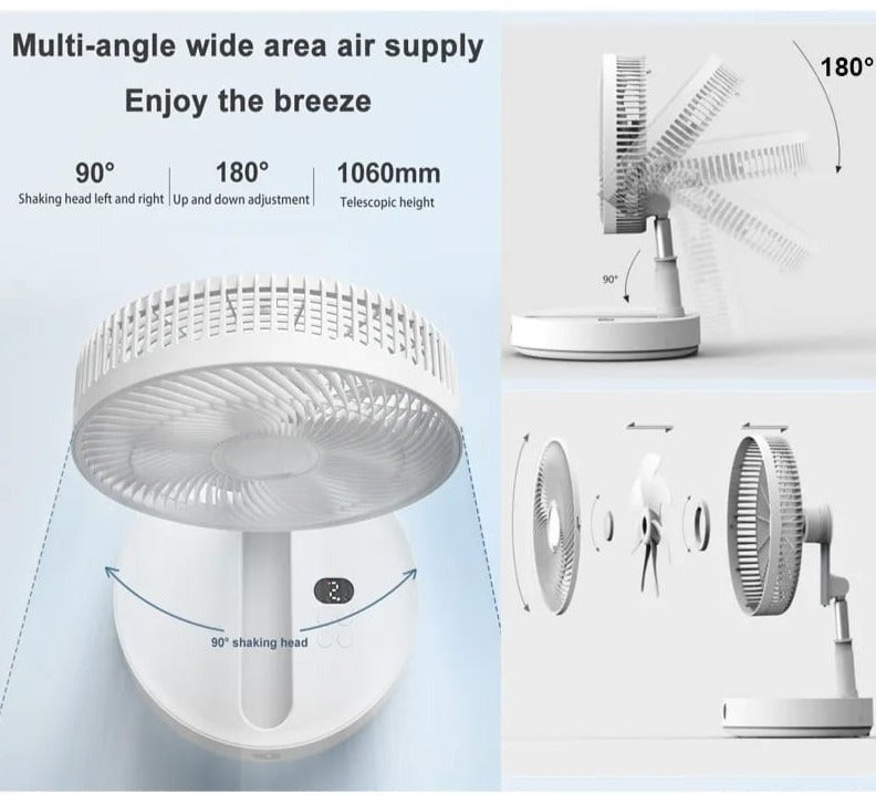 Fan Portable USB Rechargeable Mini Folding