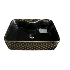 Luxury Bathware Golden & Black Washing Basin C-494