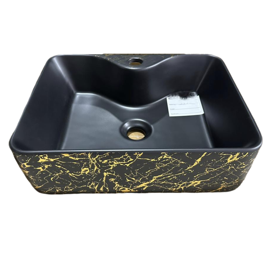 Luxury Bathware Golden & Black Washing Basin C-557