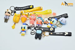 Pendant Creative Bag Accessories Silicone Cartoon Keychain