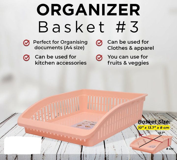 ORGANIZER BASKET- FLAT 1 PIECE