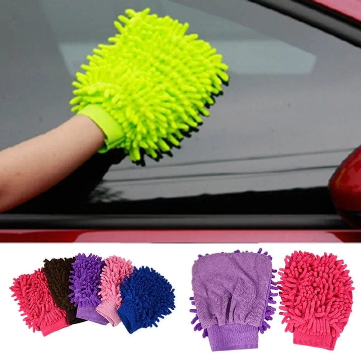 Super Mitt Microfiber Car Wash Washing Cleaning Gloves Car Washer Rubber Gloves