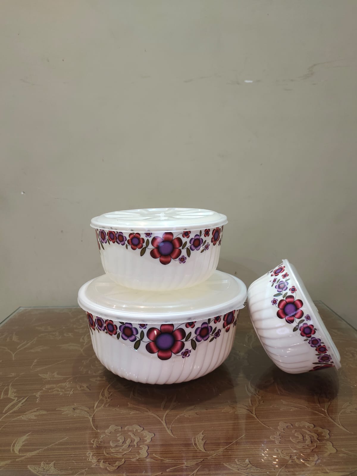 Melamine Round bowl set #804 (Just Looking Like a Wow)