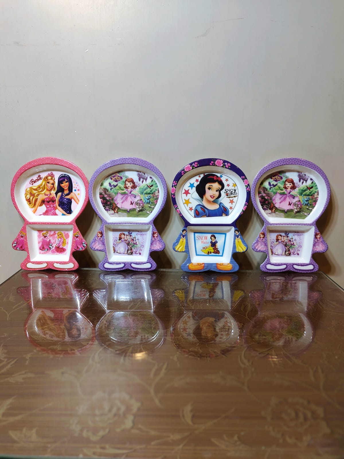 4pcs Melamine Barbie Shapes Tray ✨