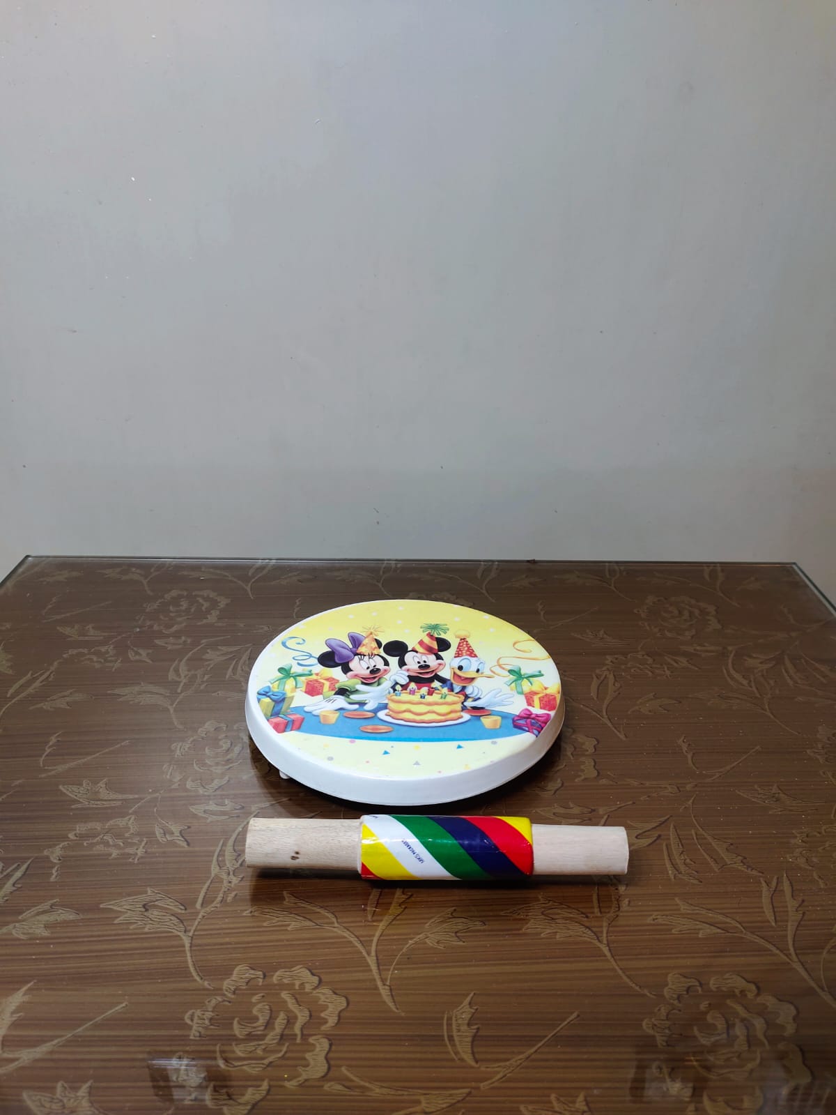 Melamine Rolling Board with Wooden Rolling Pin Toy