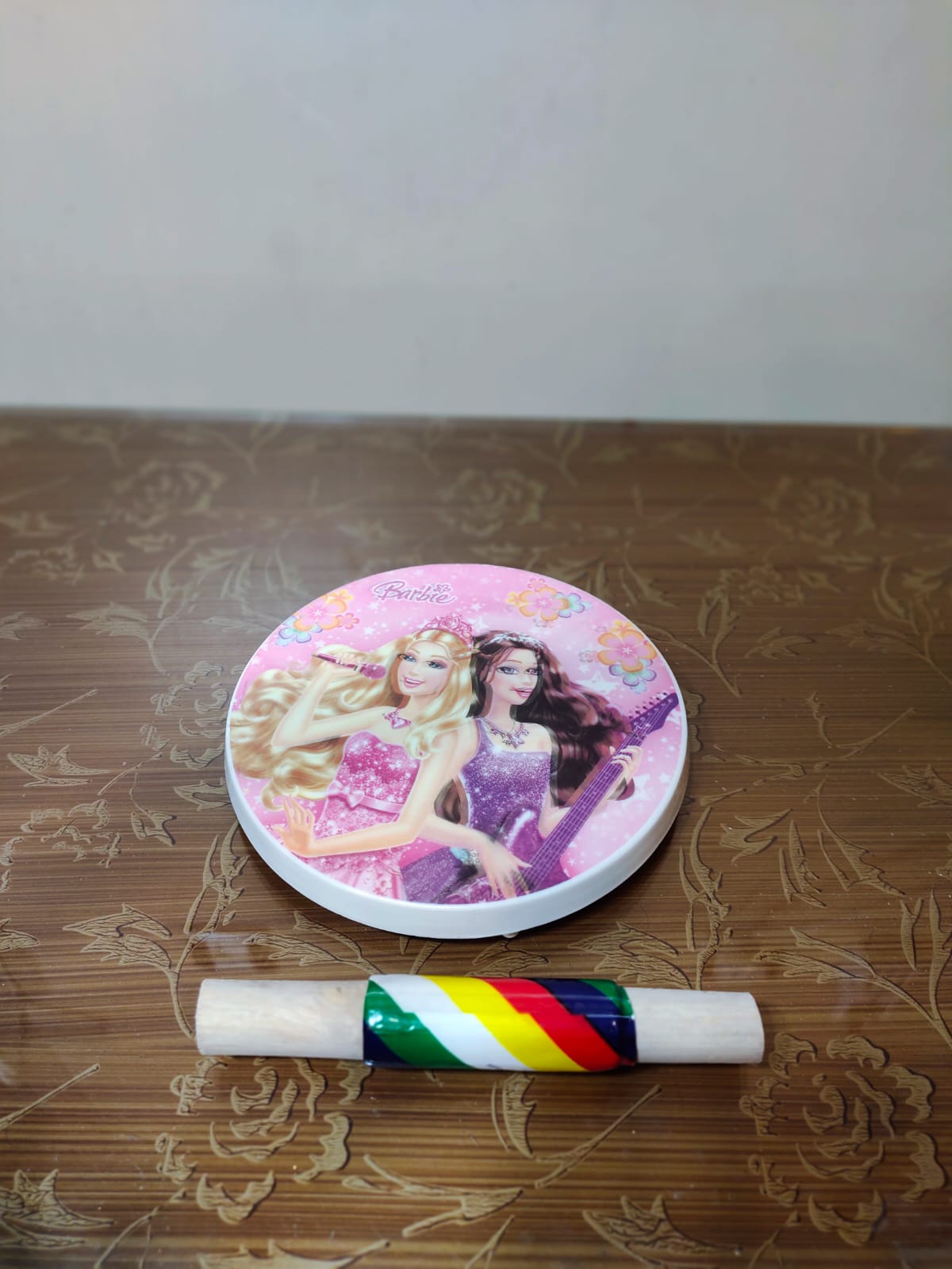 Melamine Rolling Board with Wooden Rolling Pin Toy