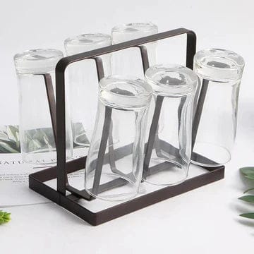 Metal glass stand with 6 placements