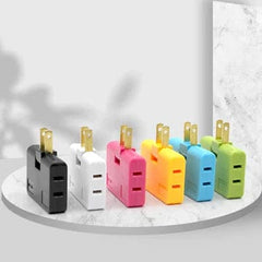 1Pcs Rotatable plug adapter