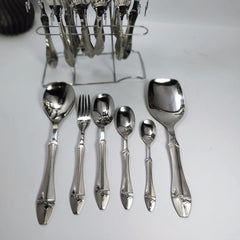 Stainless Cutlery set 29pcs with stand #1003