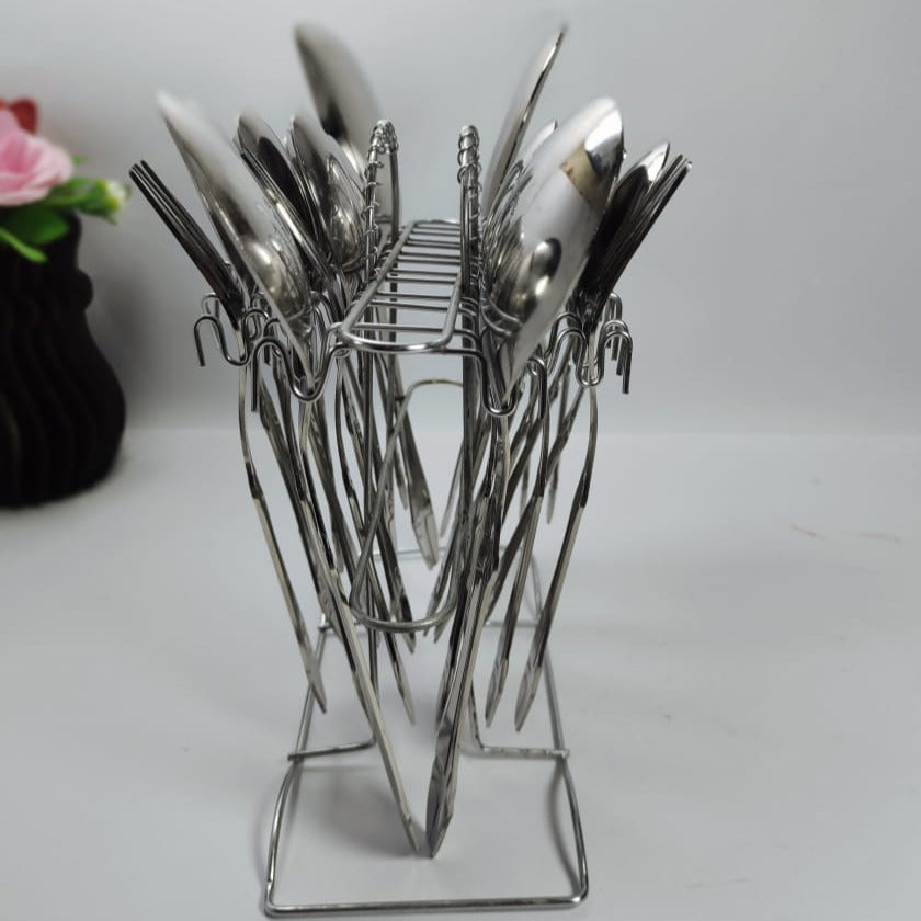 Stainless Cutlery set 29pcs with stand #1003