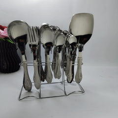 Stainless Cutlery set 29pcs with stand #1003