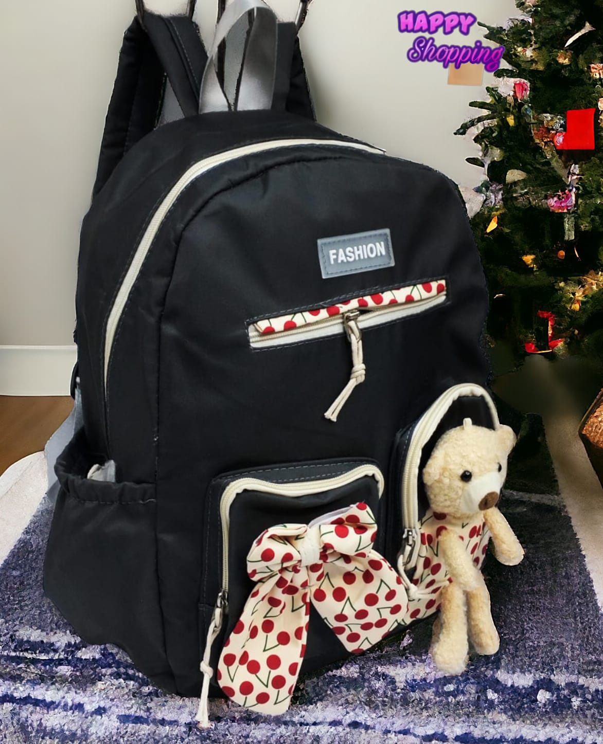 Cartoon Little Bear School College Bag 5 Pieces Set