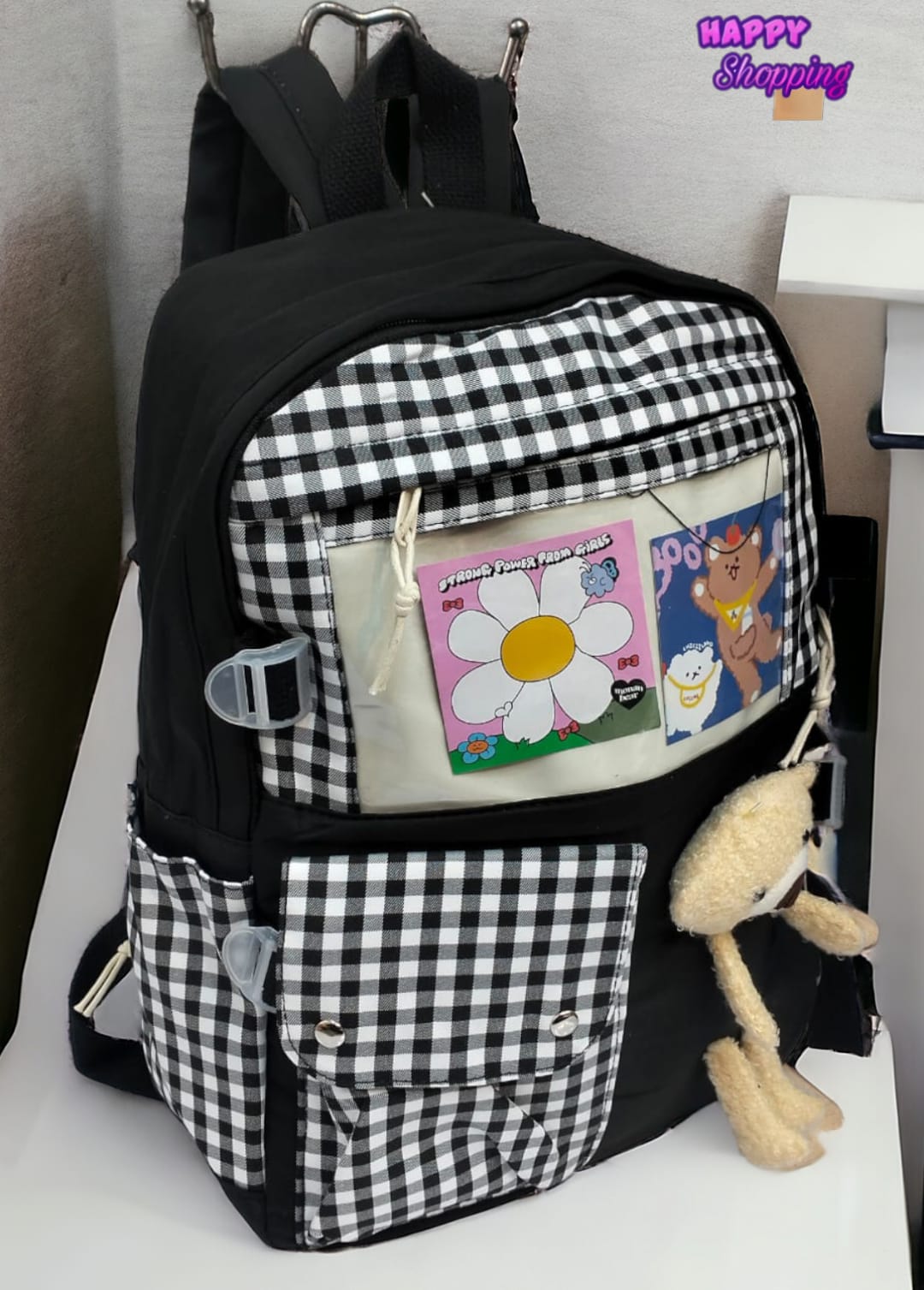 Cartoon Little Bear School College Bag 5 Pieces Set