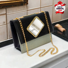 New Cross Body Bag with Front Mirror