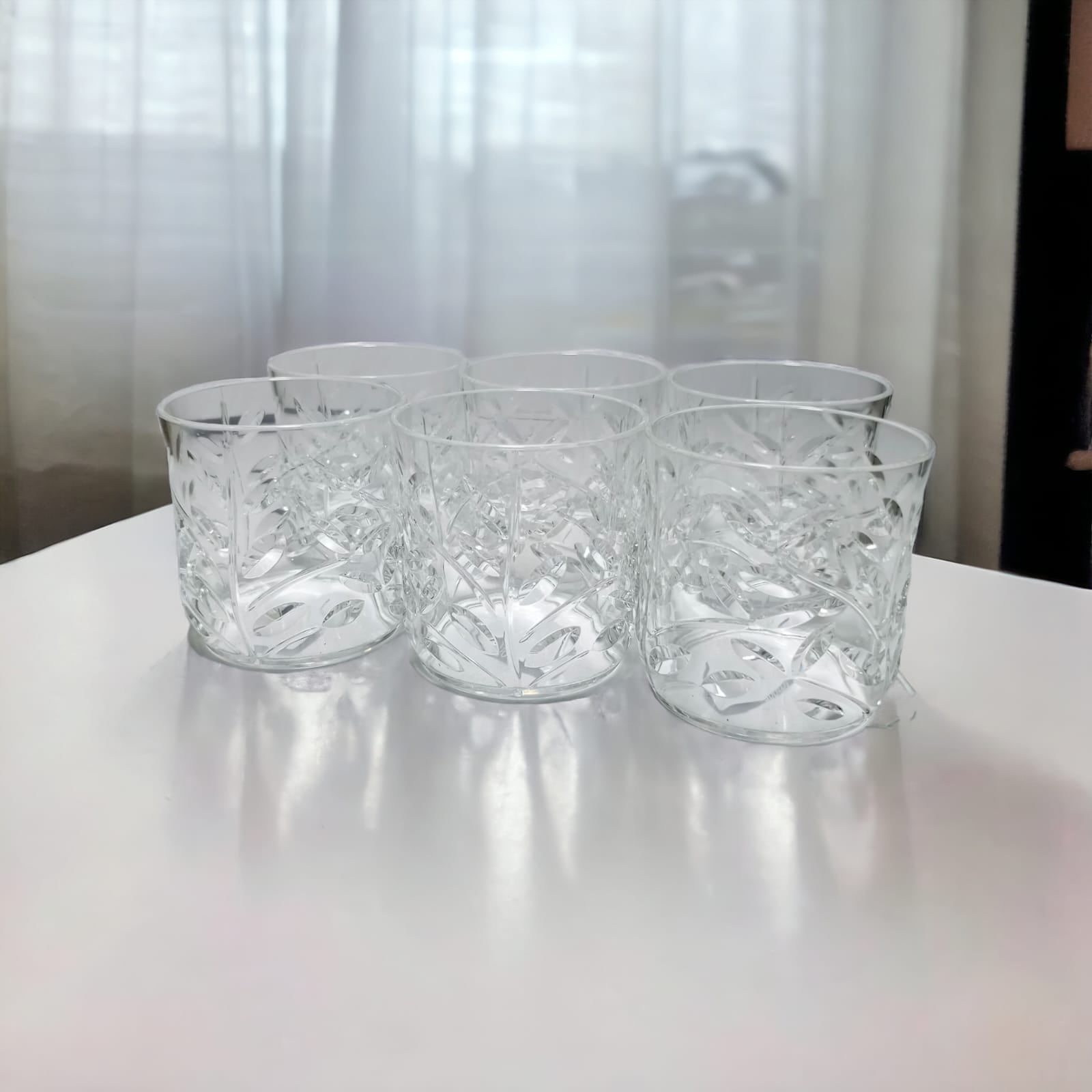 Pack of six Acrylic glass Unbreakable Small glass