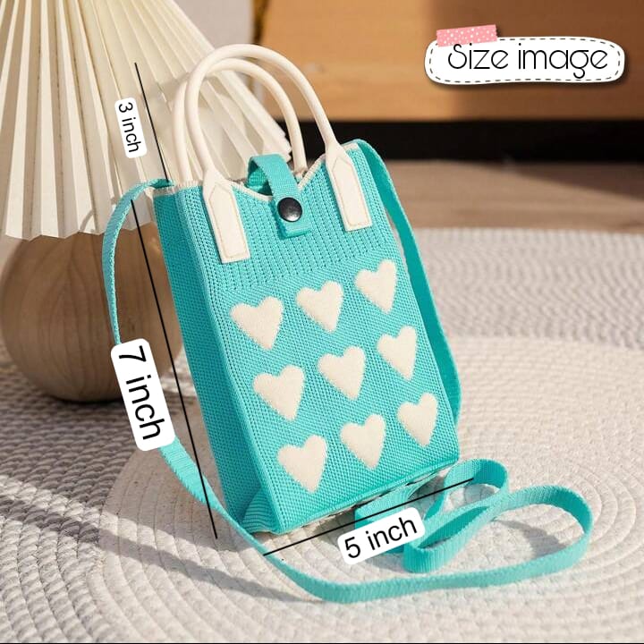 Korean Knitted Cellphones Crossbody Bags