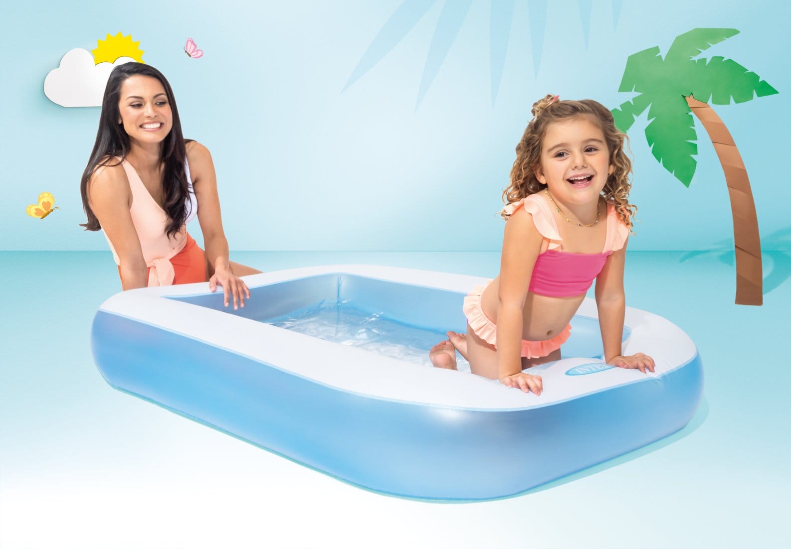 Rectangular baby pool