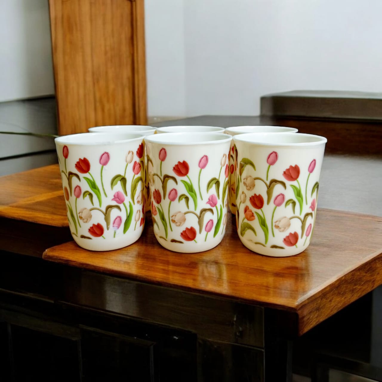 Melamine Printed Water Glass